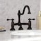 Kingston Brass KS3915BL Restoration Bathroom Bridge Faucet, Oil Rubbed Bronze KS3915BL - alternate 4